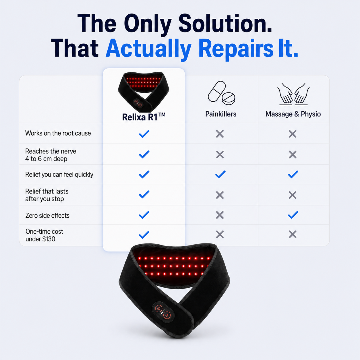 The only solution that actually repairs it